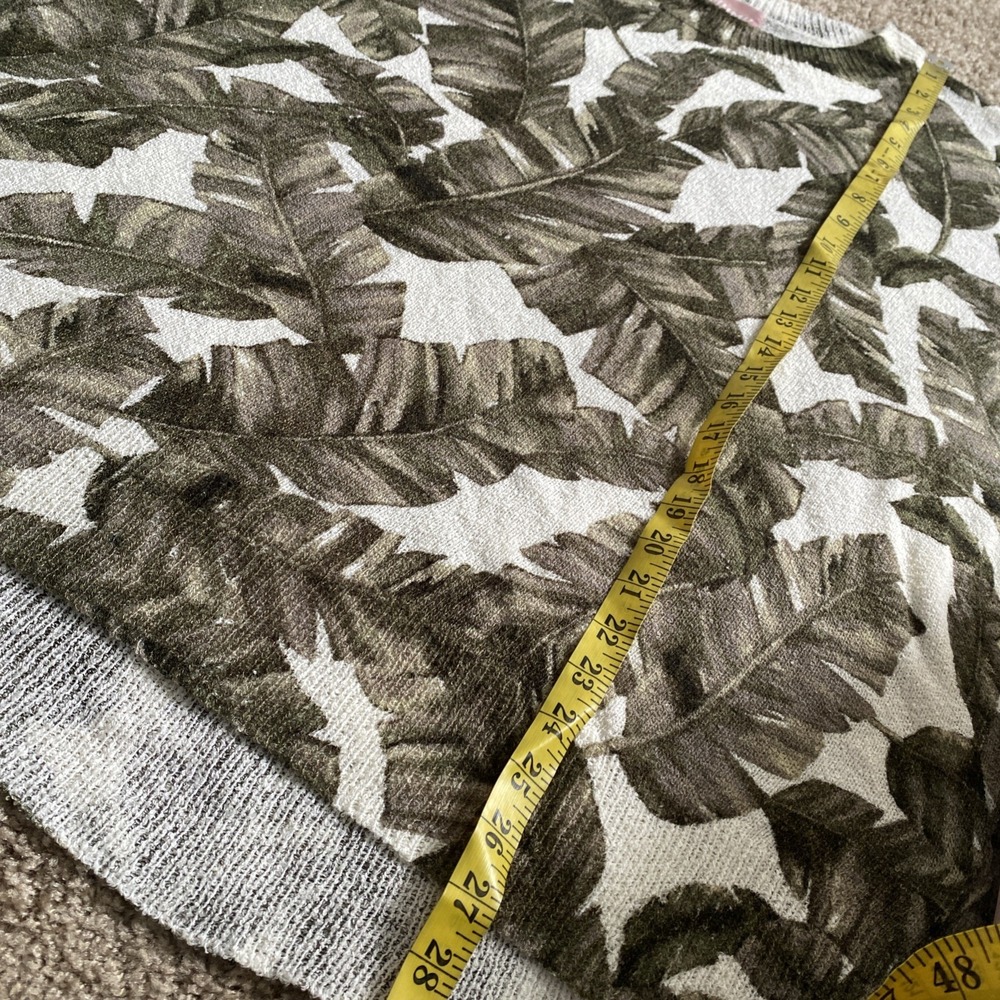 Show Me Your Mumu Woodsy Sweater Green Majestic Palm Womens L Slouchy Coastal - Picture 7 of 7